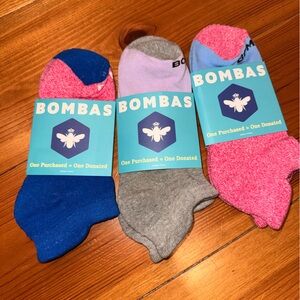Bombas Women's Colorful Socks Set - Blue, Gray, Pink